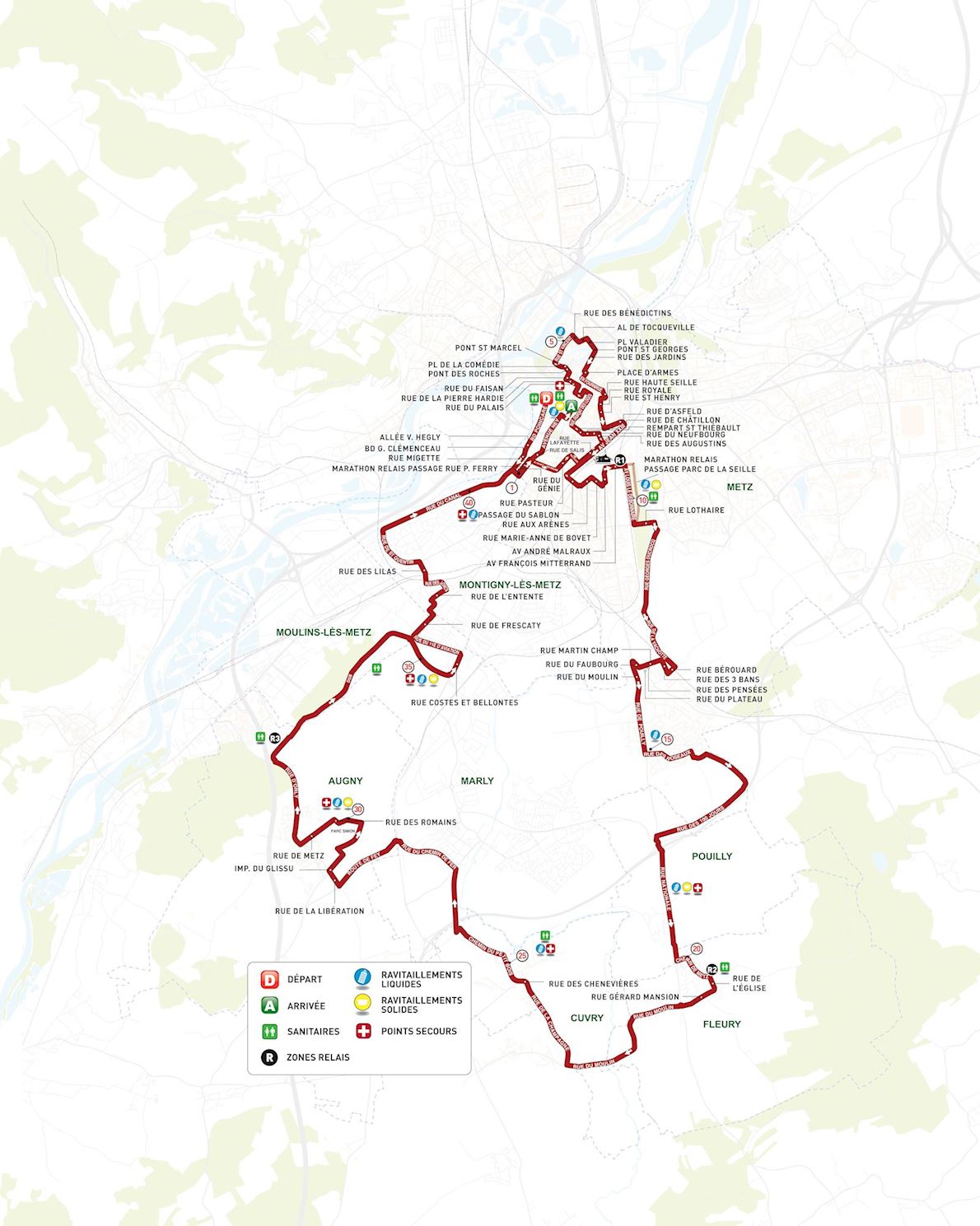 Kushel test event Route Map