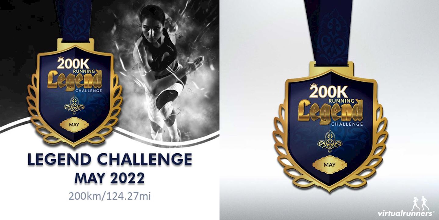 200km running legend virtual challenge may