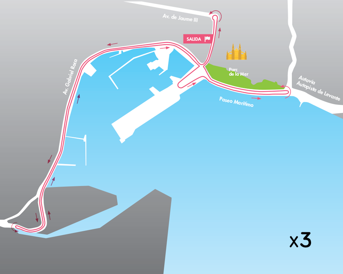 261 Women's Marathon and 10K Mappa del percorso