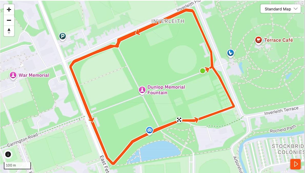 5K Sundowner Series - 3 Mappa del percorso