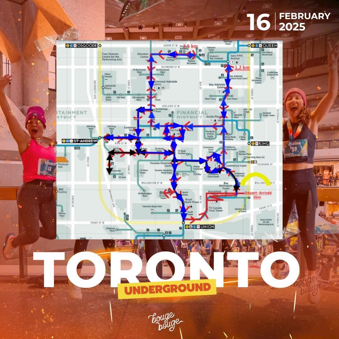 5KM BougeBouge TORONTO underground Route Map