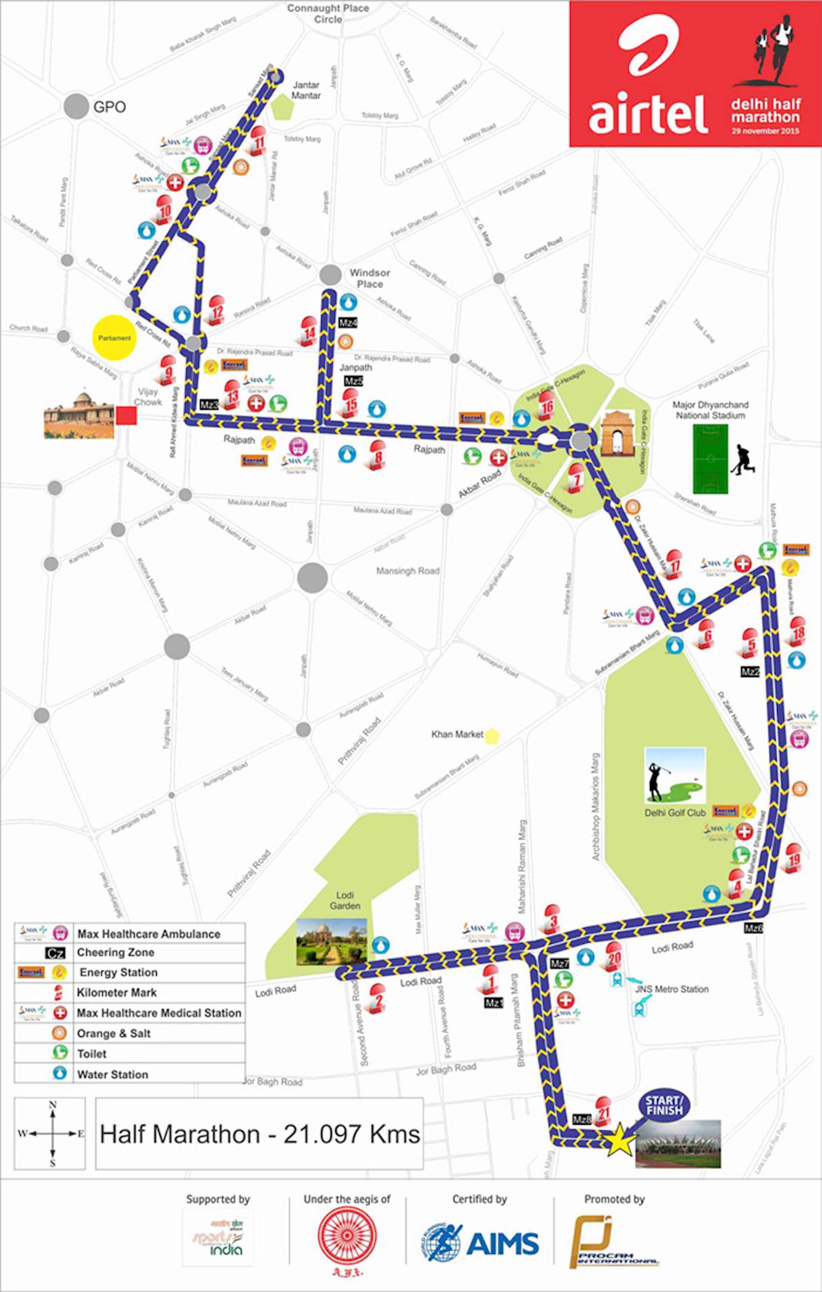 Spiksplinternieuw Airtel Delhi Half Marathon - New Delhi, India - 10/18/2020 - My OQ-75