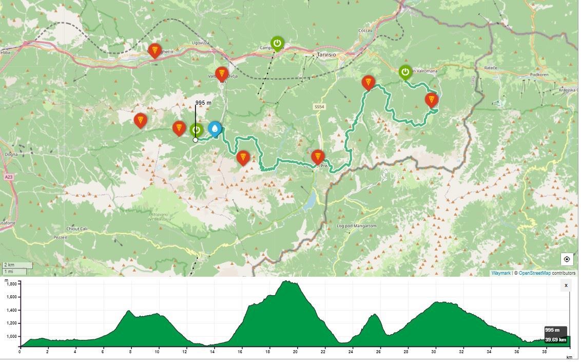  Alpe Adria Ultra Trail Summer MAPA DEL RECORRIDO DE