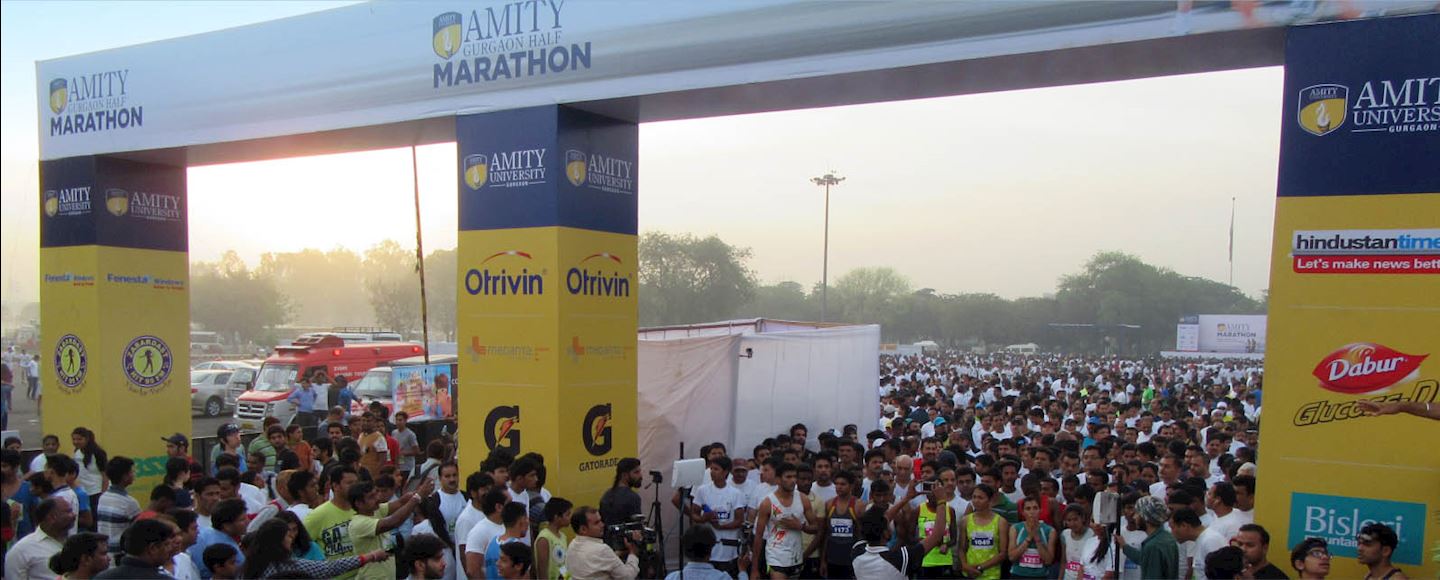 amity gurgaon half marathon