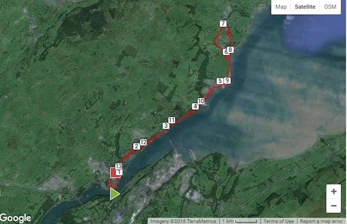 Anglesey Half Marathon 路线图