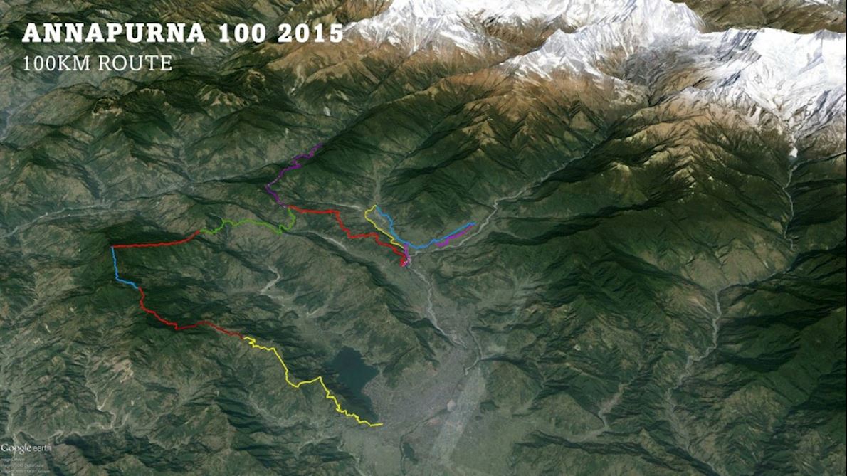 Annapurna 100 Route Map