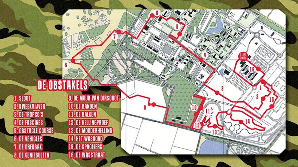 Army Urban Run Route Map