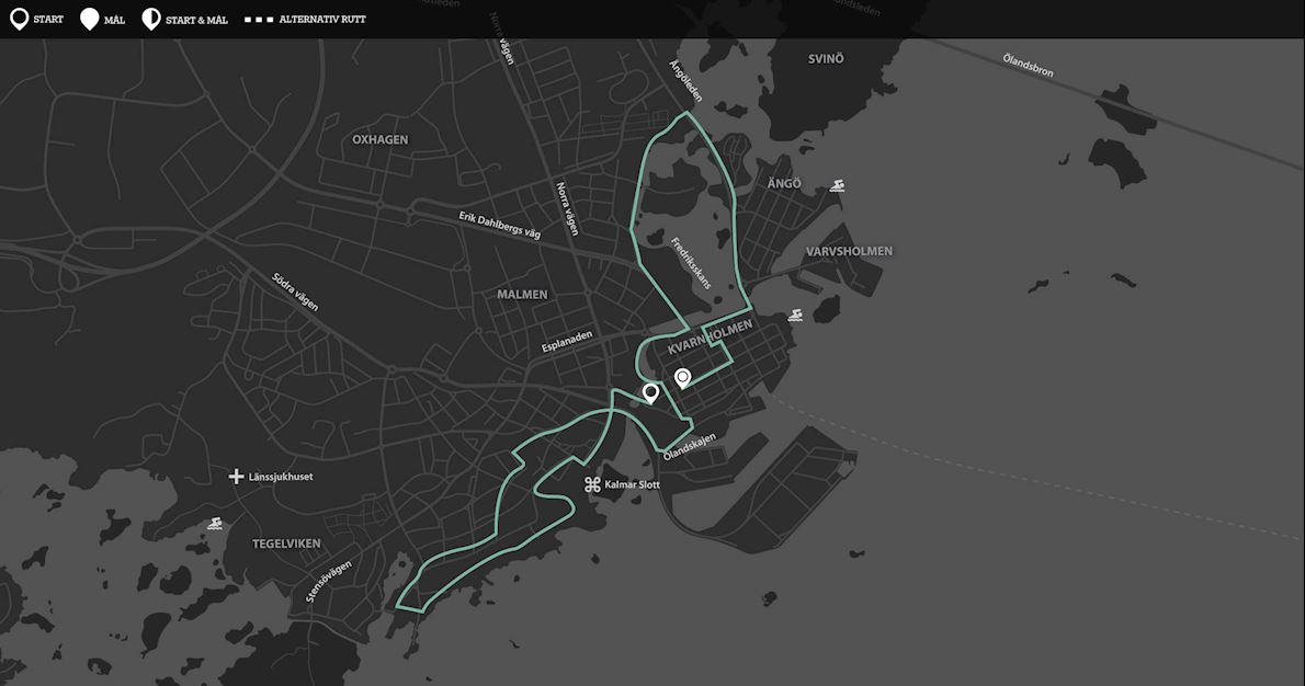 Atea Kalmarmilen Route Map