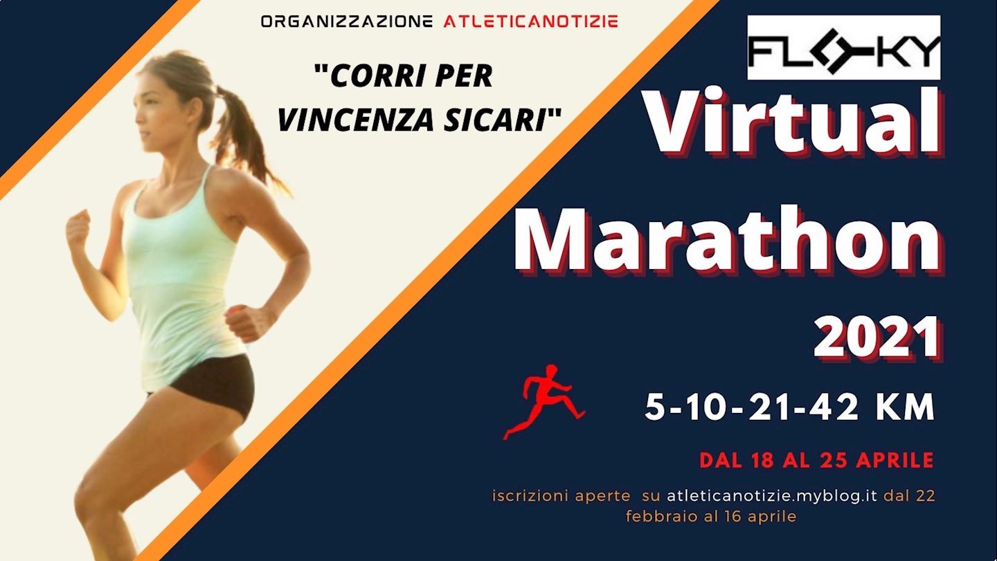 atleticanotizie organizza la floky virtual marathon 2021 corri per vincenza sicari