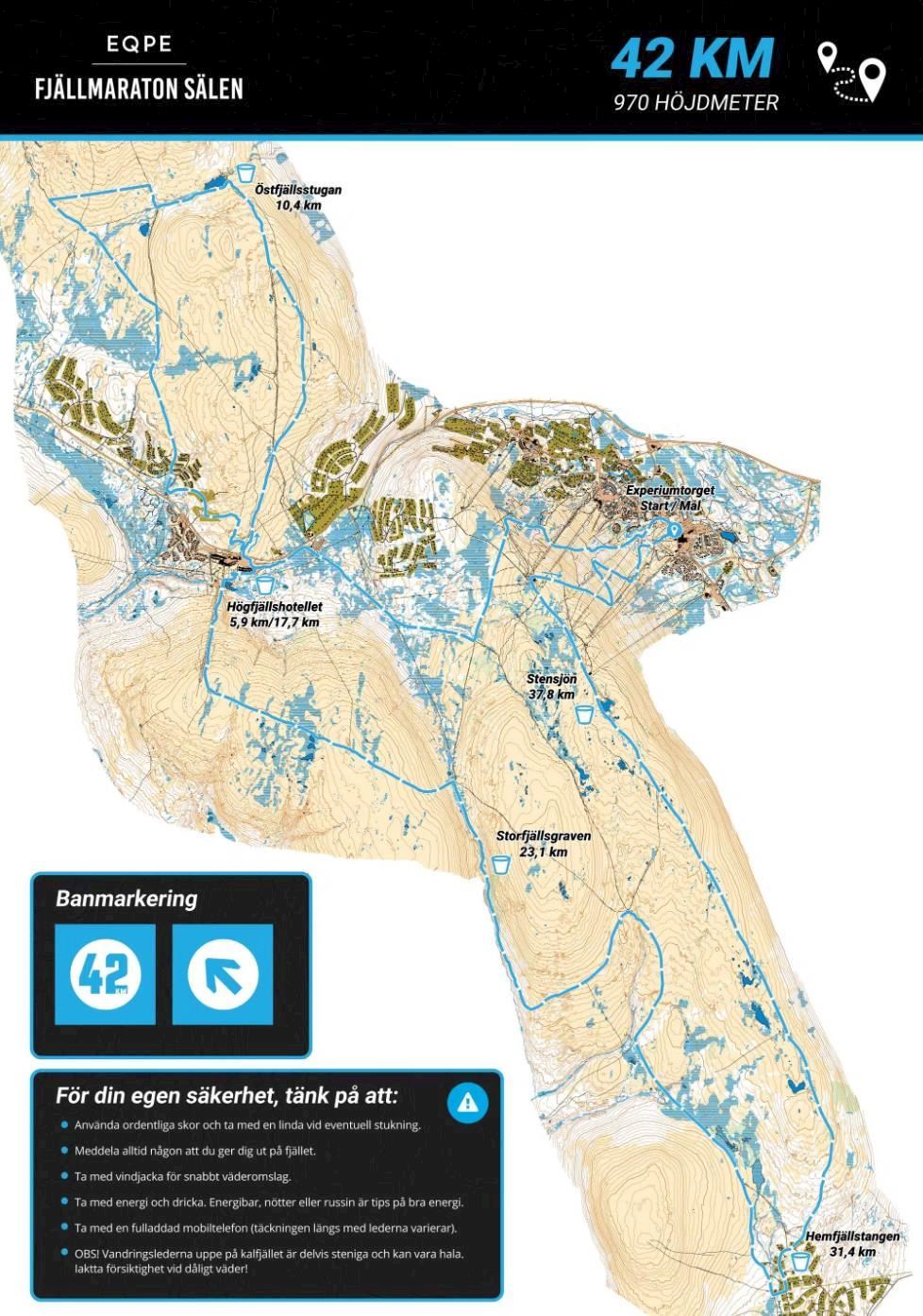 FJÄLLMARATON SÄLEN BY EQPE Route Map