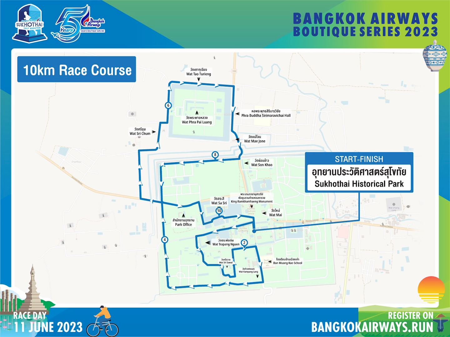 bangkok airways sukhothai half marathon