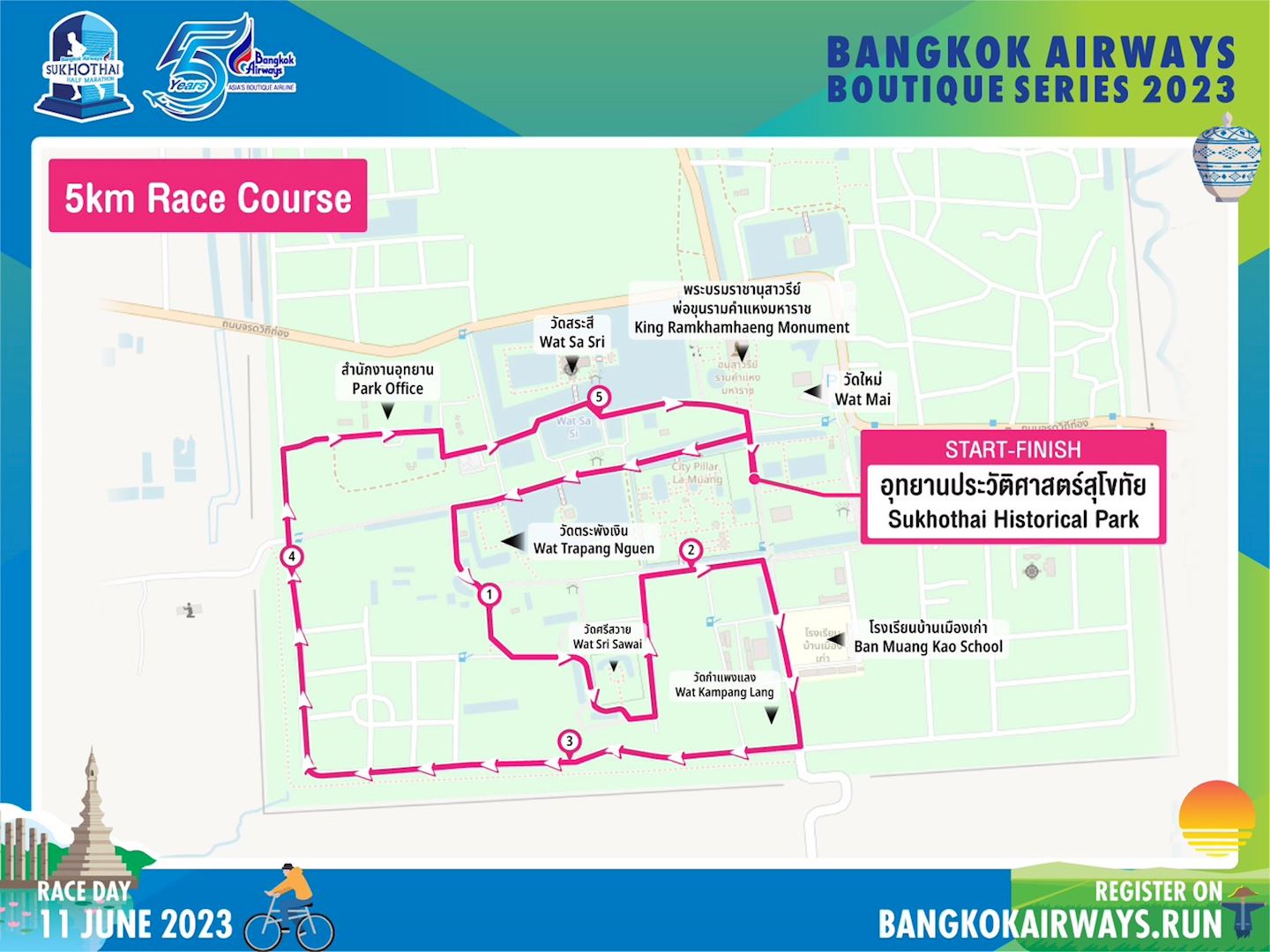 bangkok airways sukhothai half marathon