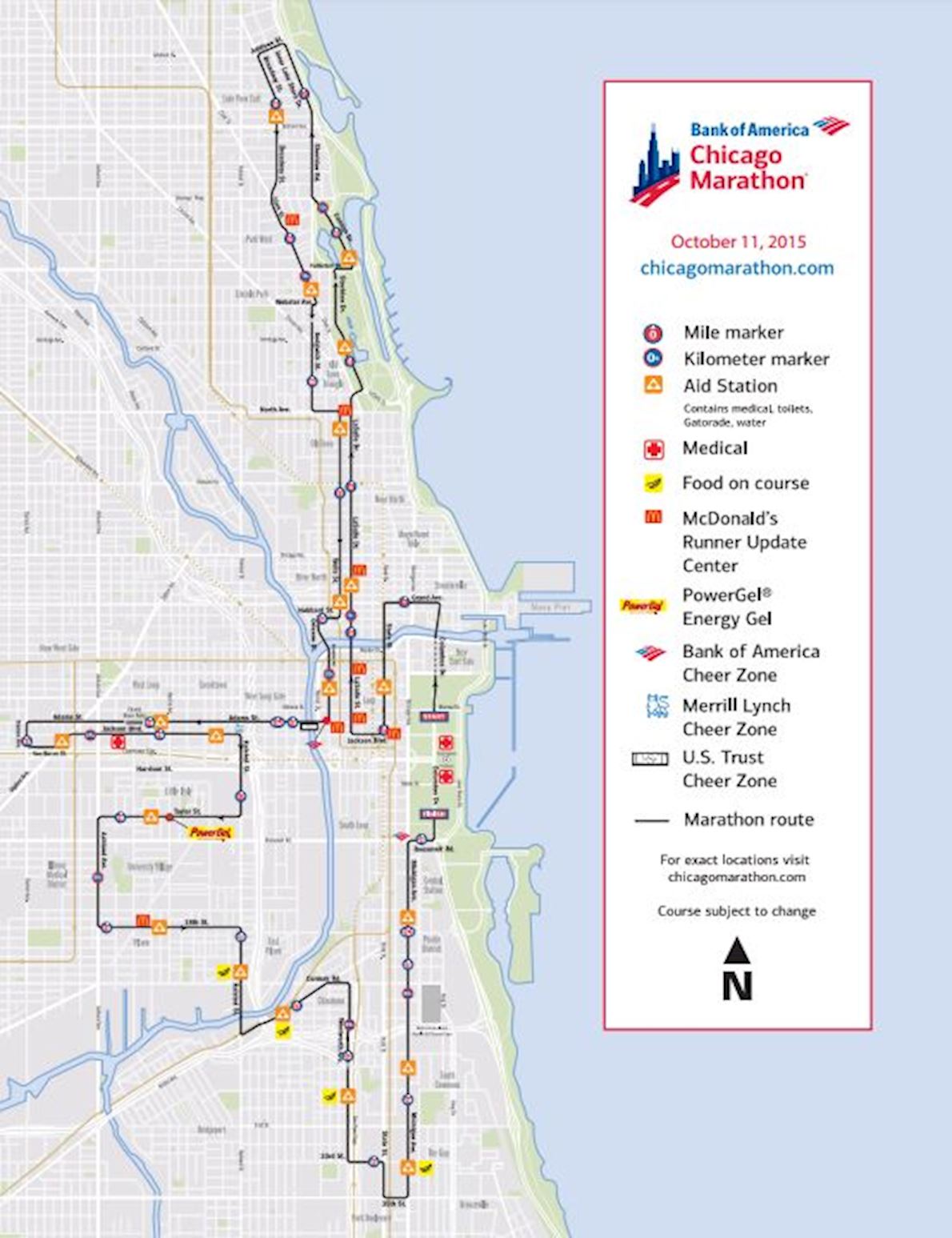 2024 Chicago Marathon Route Map Pdf Aurea Caressa