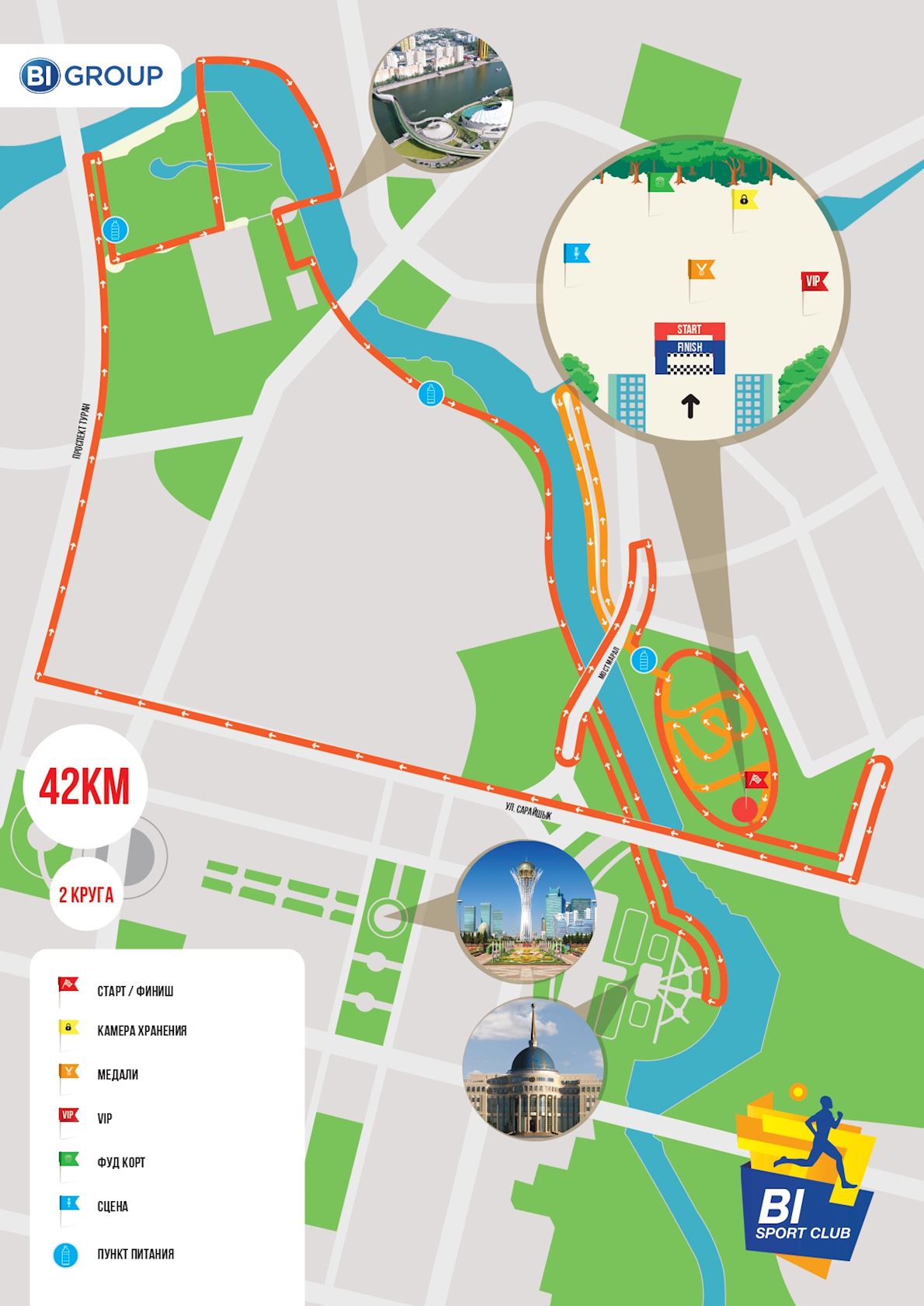 BI Marathon MAPA DEL RECORRIDO DE