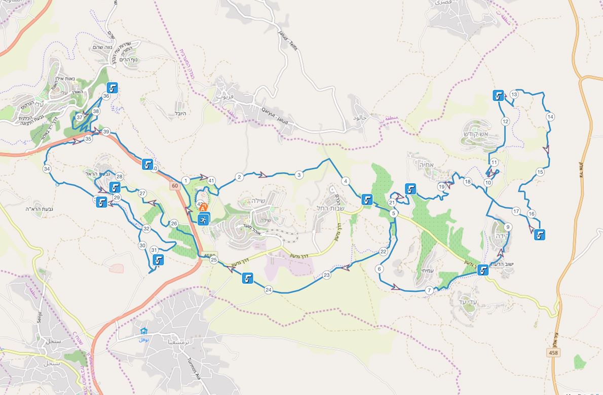 Bible Marathon Mappa del percorso