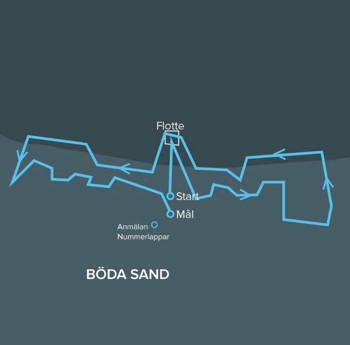 Böda Beachrun Route Map