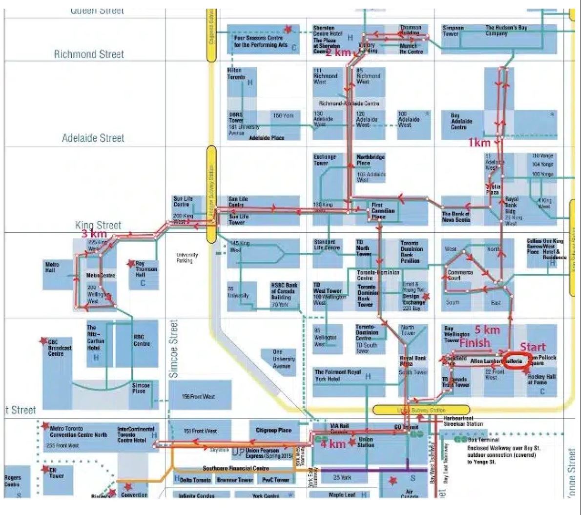 BougeBouge West Edmonton Mall Route Map