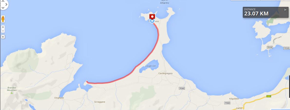 Brandon Bay Half Marathon & 10 km Run Route Map