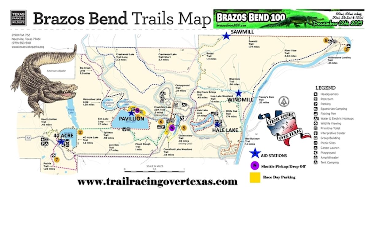 Brazos Bend Trail Map