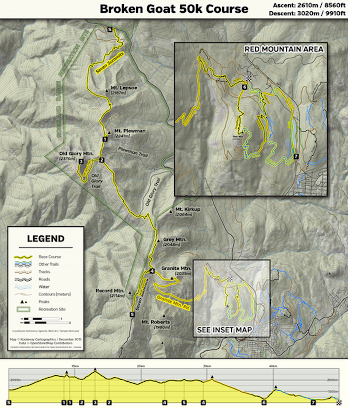 Broken Goat MAPA DEL RECORRIDO DE