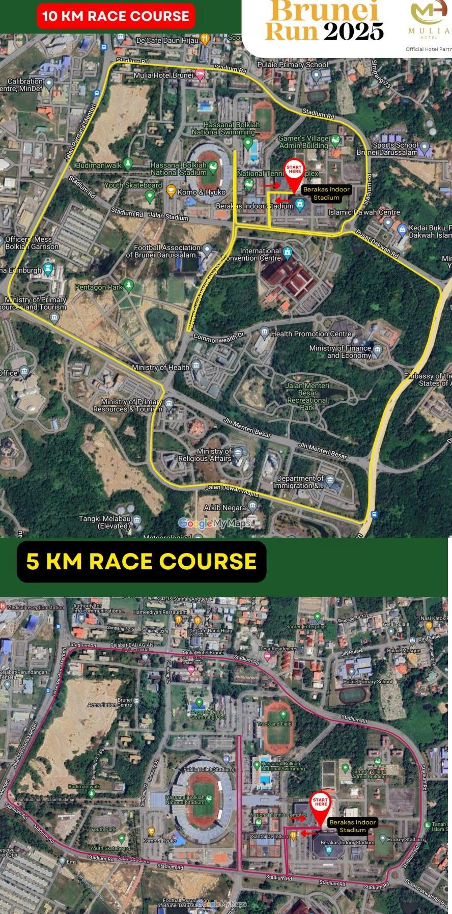 Brunei Run  Mappa del percorso