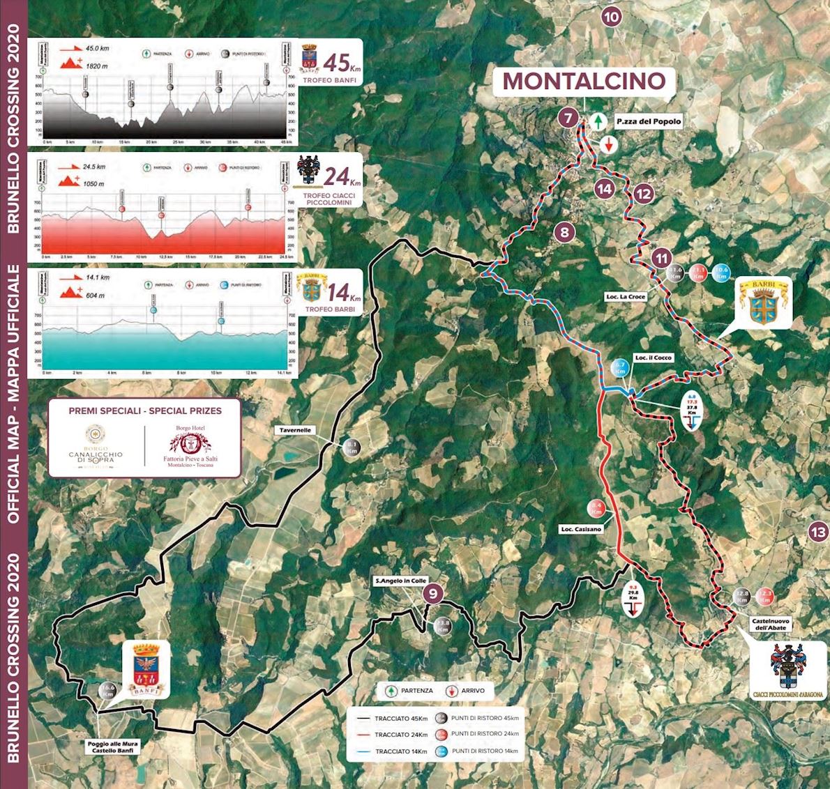 Brunello Crossing Route Map