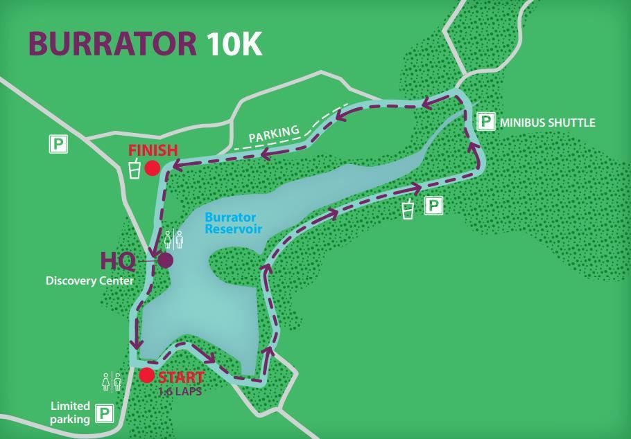 Burrator 10K Route Map