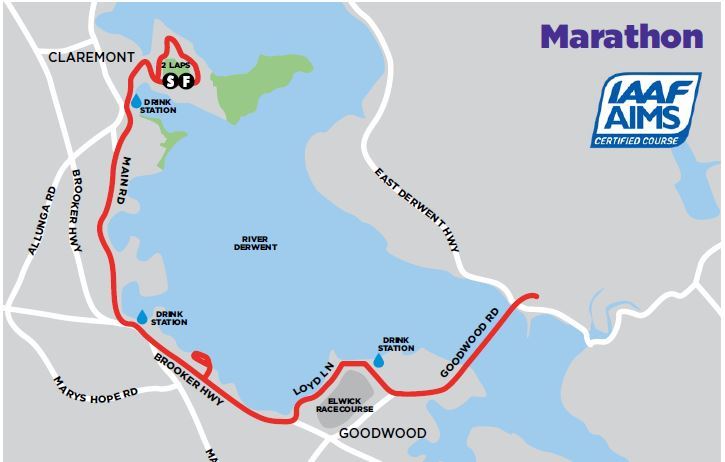 Cadbury Marathon MAPA DEL RECORRIDO DE