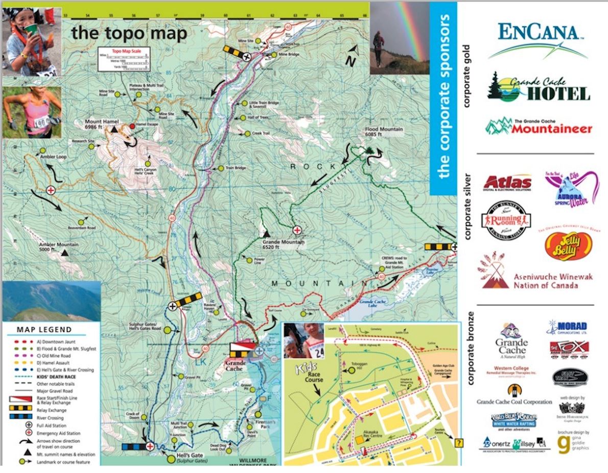 The Canadian Death Race Route Map