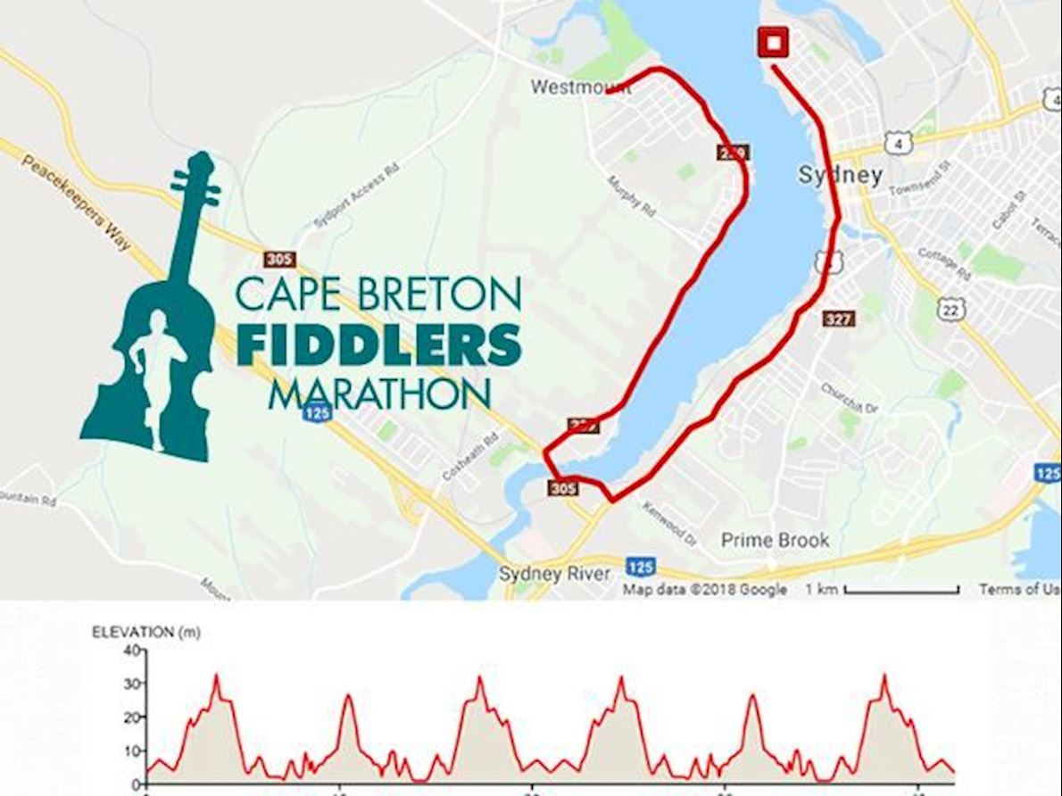 Cape Breton Fiddlers Marathon MAPA DEL RECORRIDO DE
