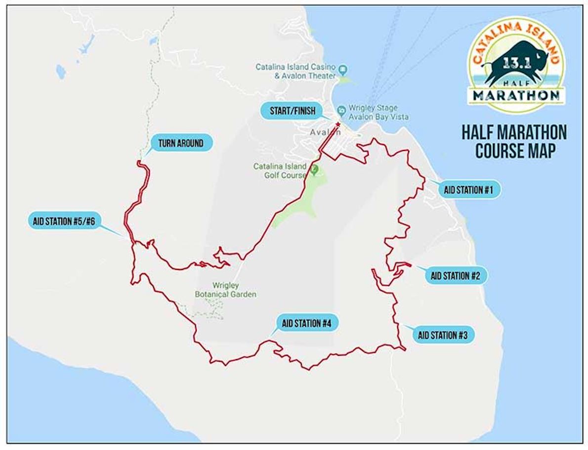 Catalina Island Half Marathon, Nov 13 2021 World's Marathons