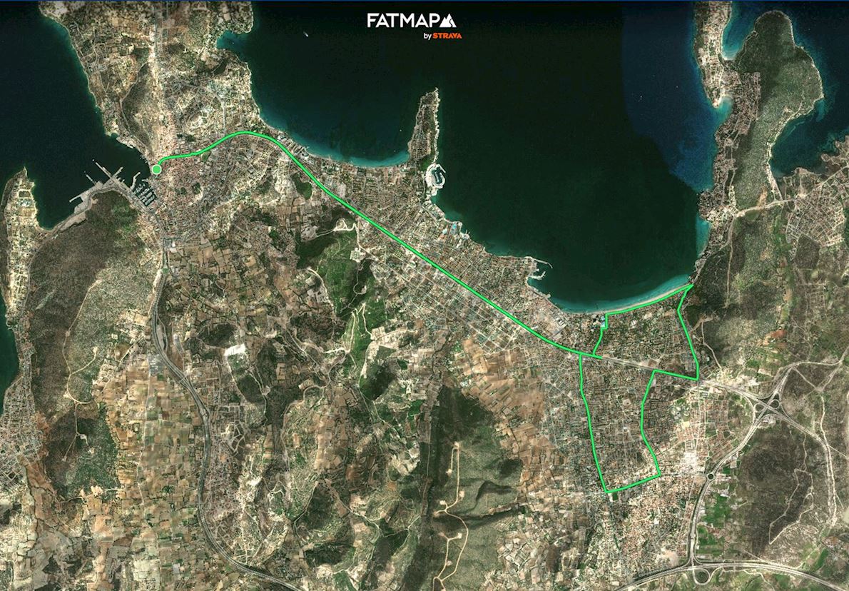 Salomon Çeşme Half Marathon Route Map
