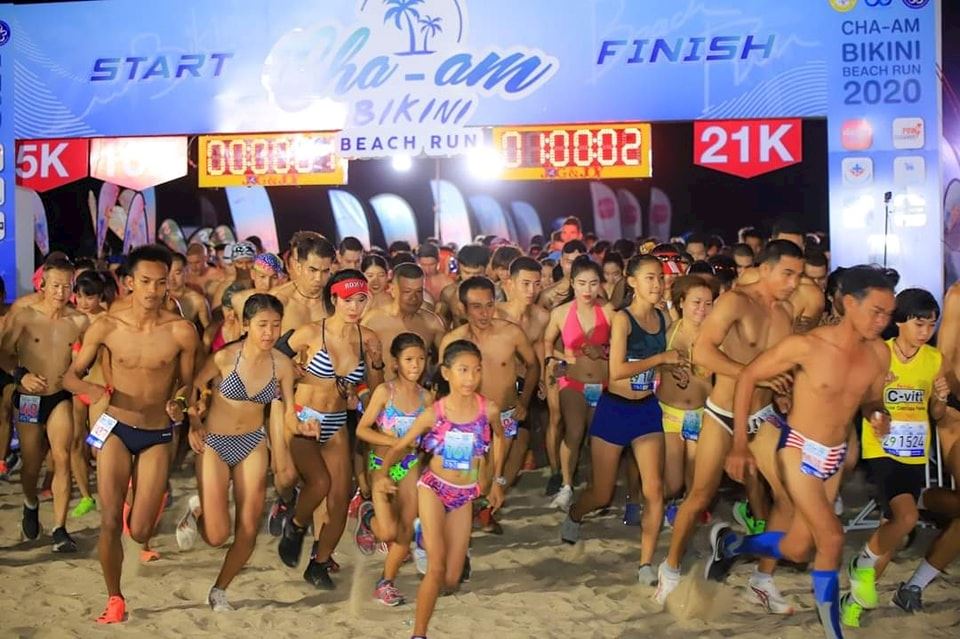 cha am bikini beach run