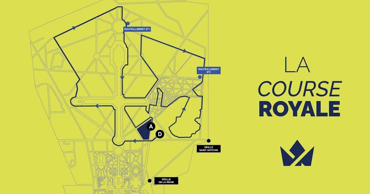 NordicTrack Running Château de Versailles Mappa del percorso