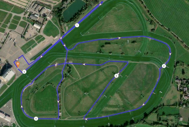Cheltenham Running Festival Mappa del percorso