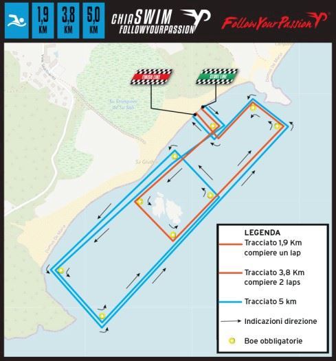 Chia Swim Route Map