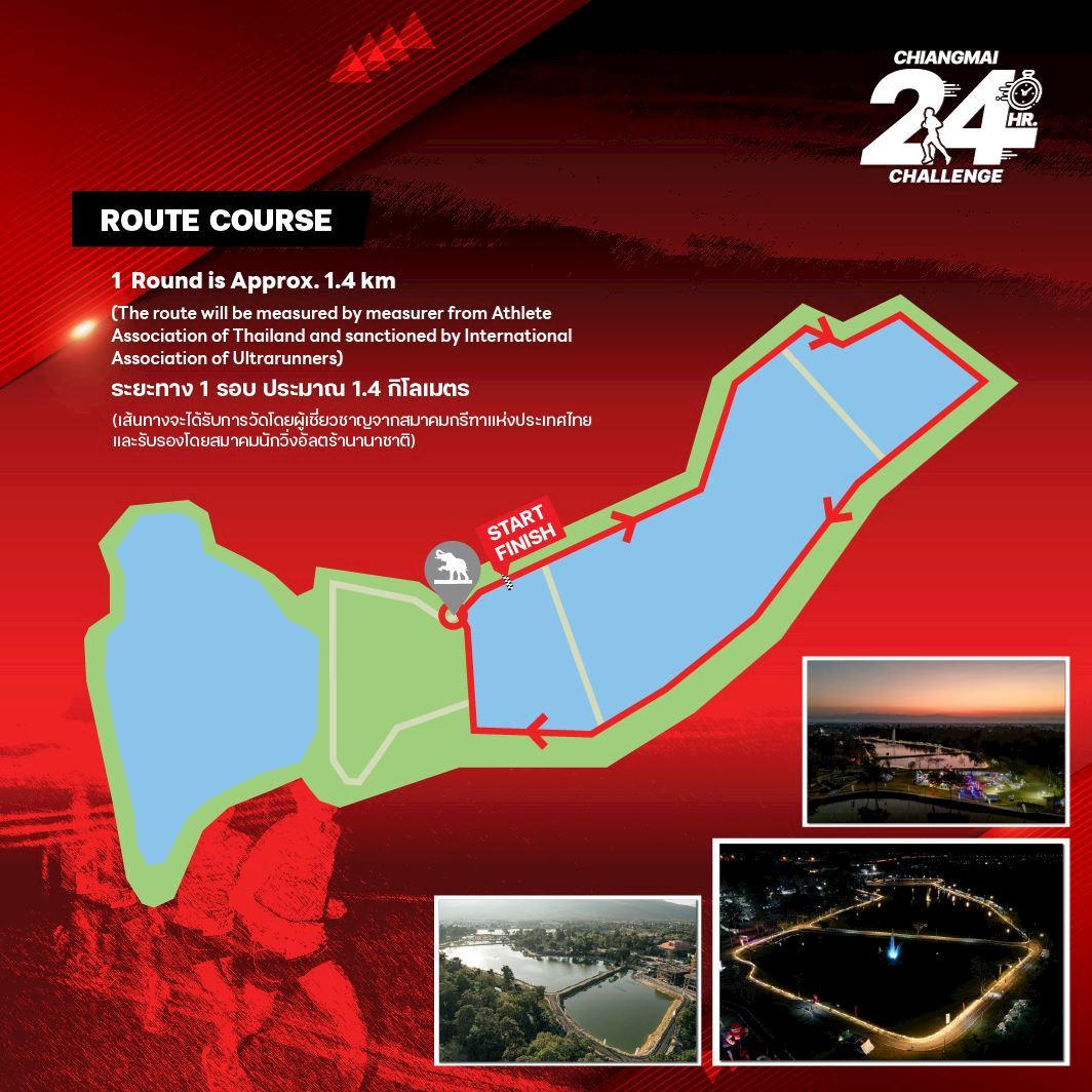 Chiang Mai 24-Hour Challenge ITINERAIRE