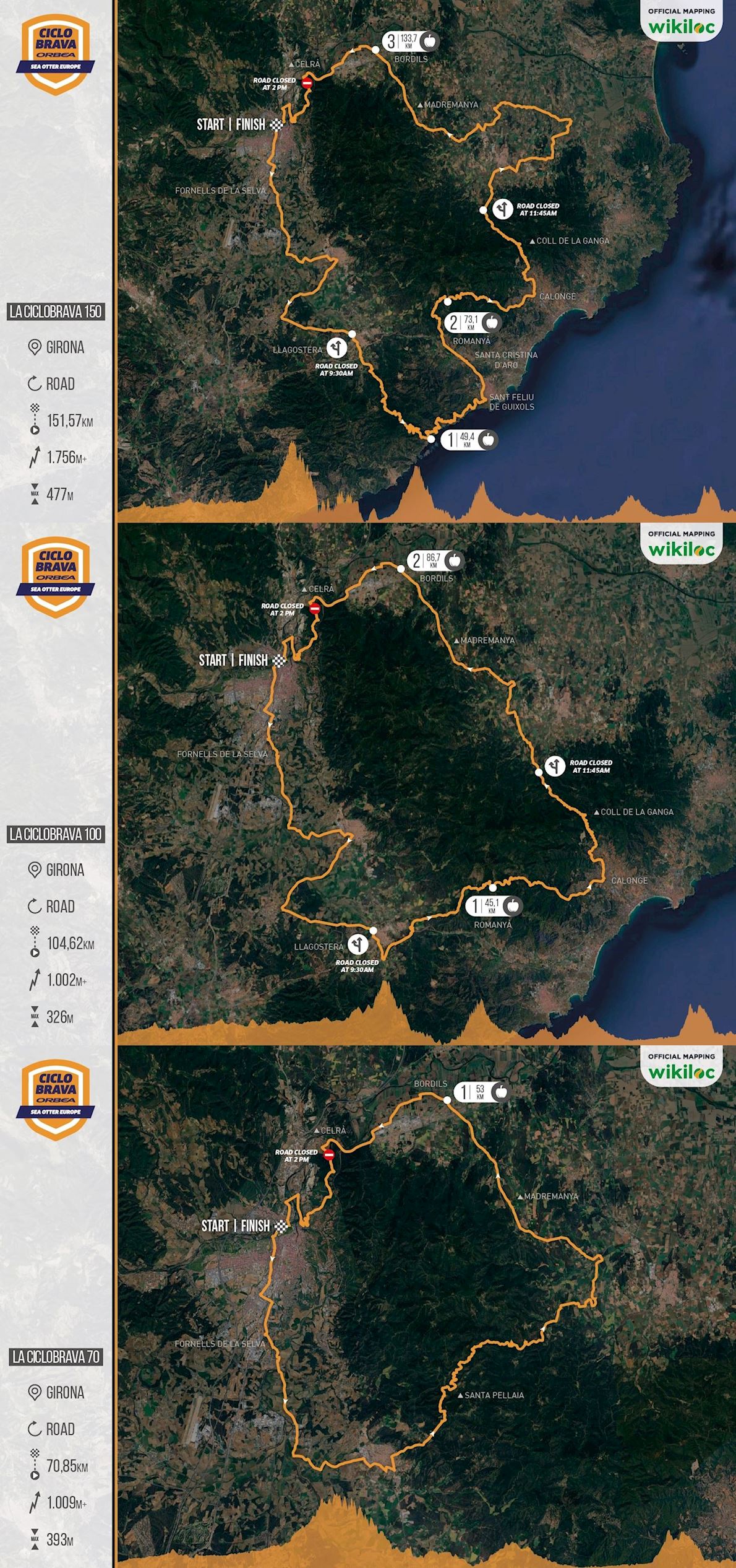 Ciclobrava by Orbea - Sea Otter Europe Routenkarte