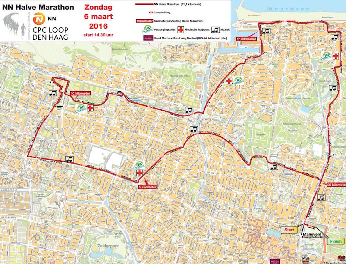 CPC Loop Den Haag Mappa del percorso