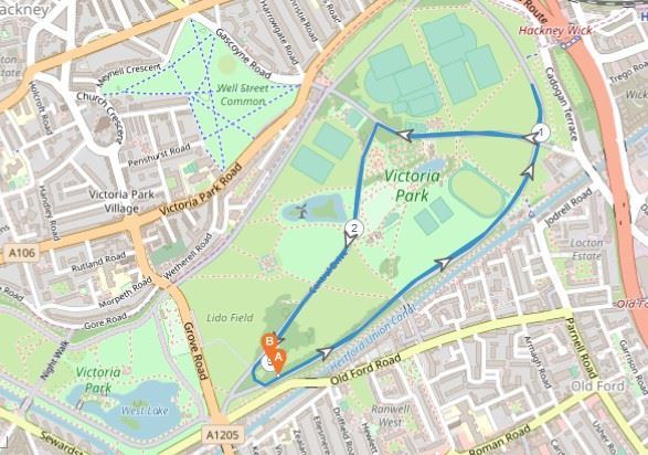 City vs Wharf Run Challenge 路线图