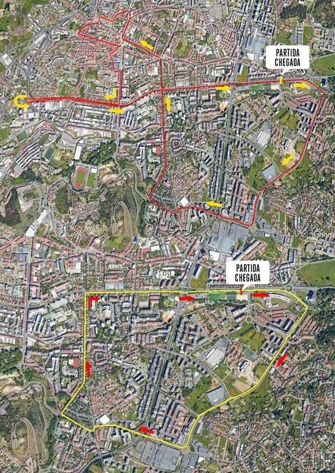 Corrida de São João - Braga Routenkarte