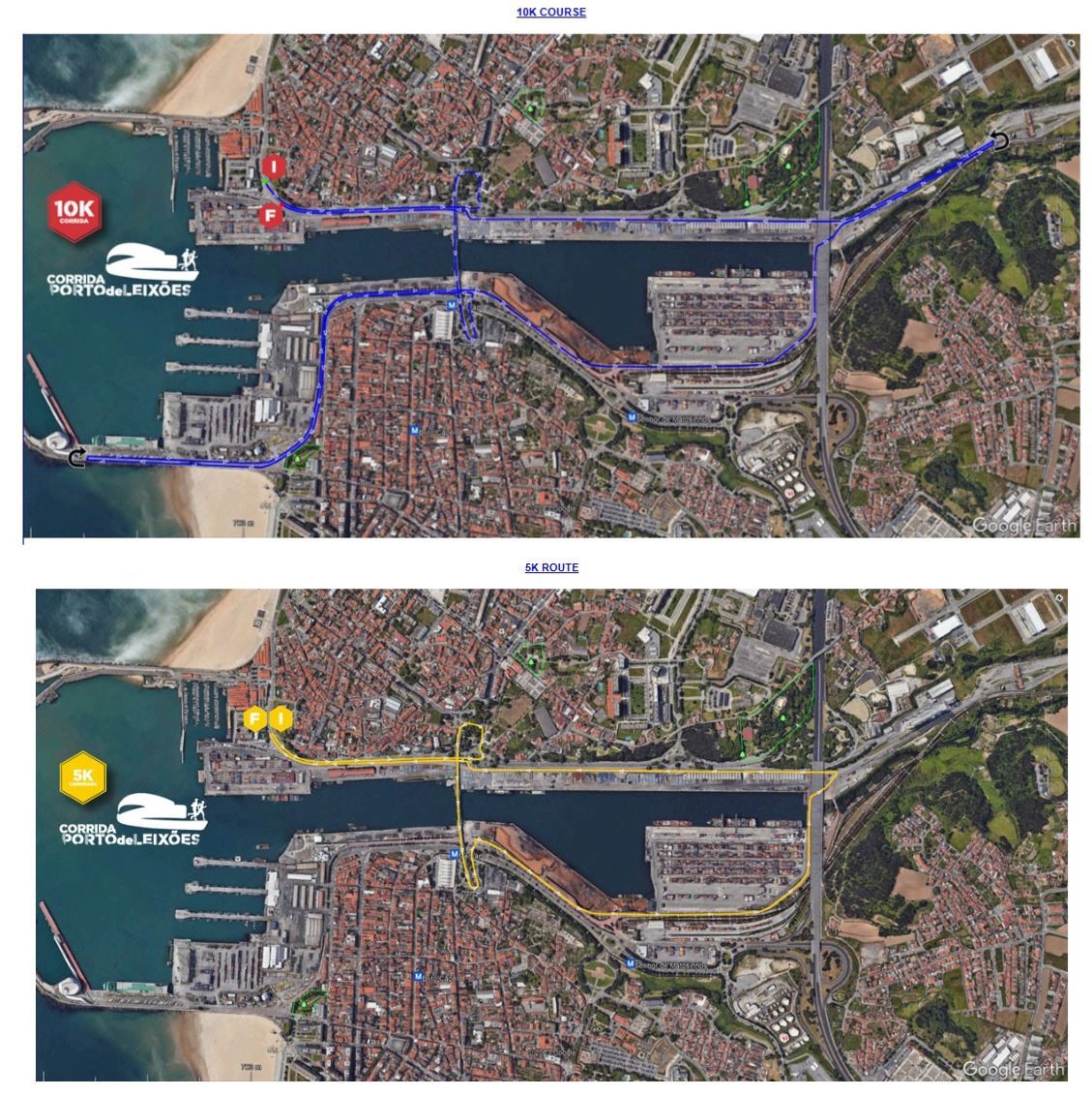 Corrida Porto de Leixões 路线图