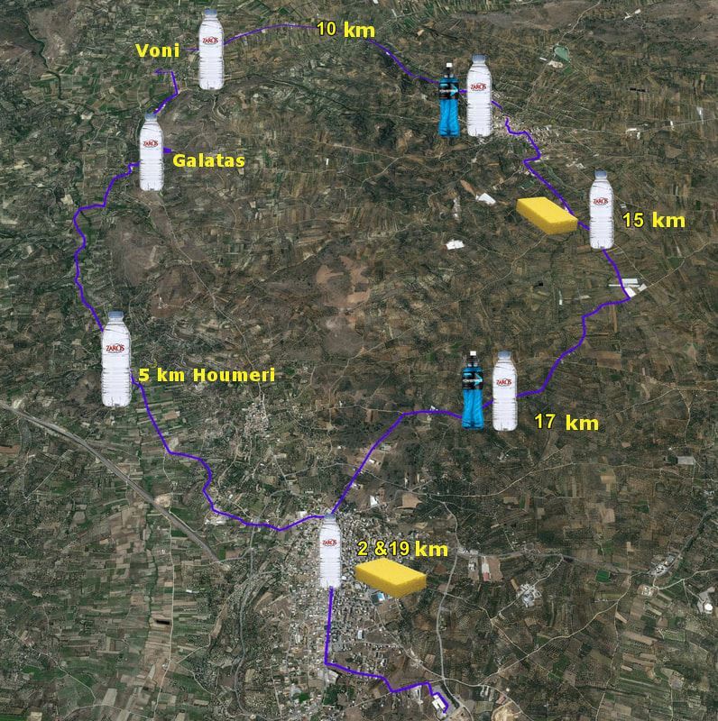 Crete Half Marathon Route Map