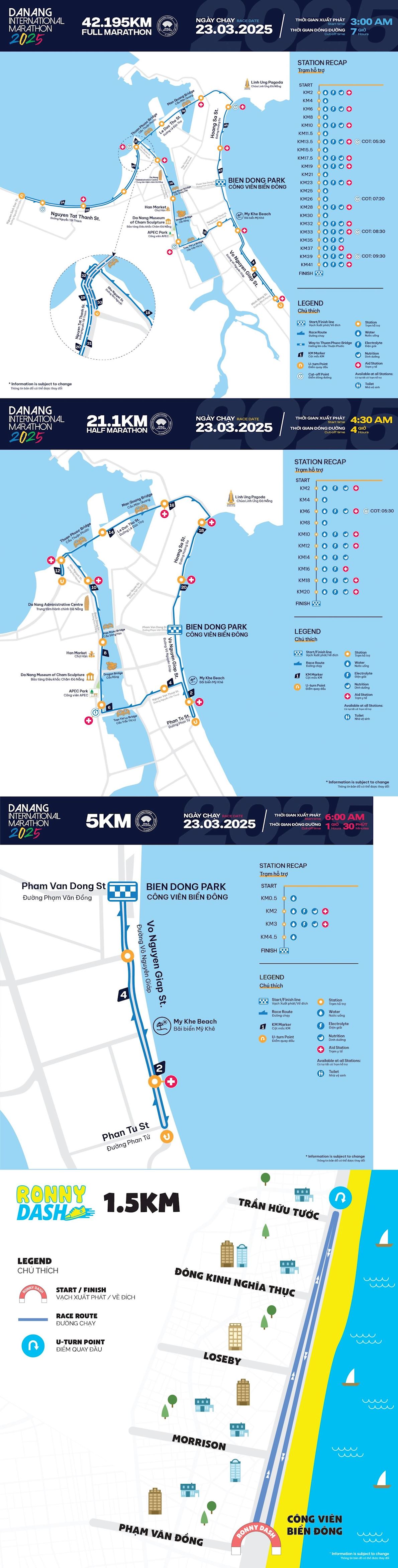 Danang International Marathon Mappa del percorso