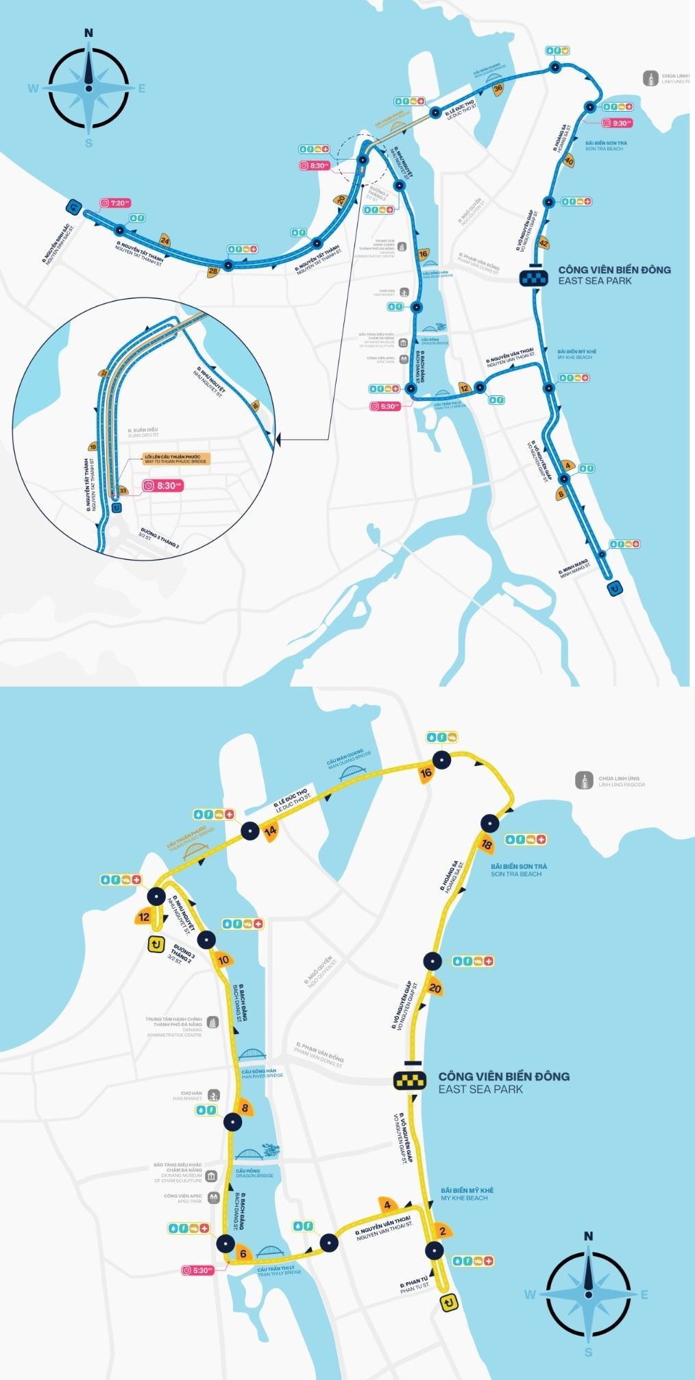 Danang International Marathon Routenkarte