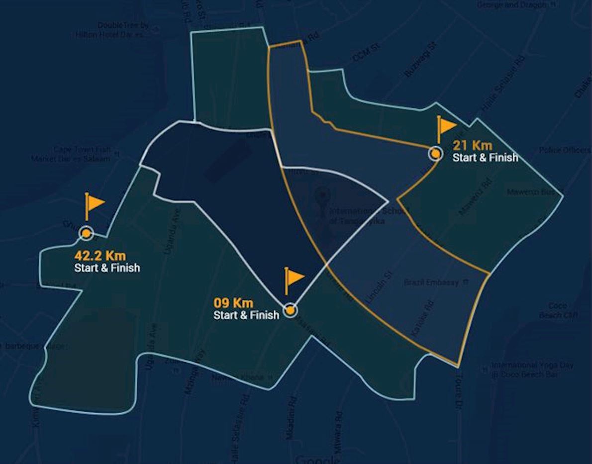 Dar Rotary Marathon MAPA DEL RECORRIDO DE