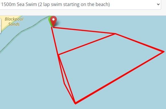 Dartmouth Swim MAPA DEL RECORRIDO DE