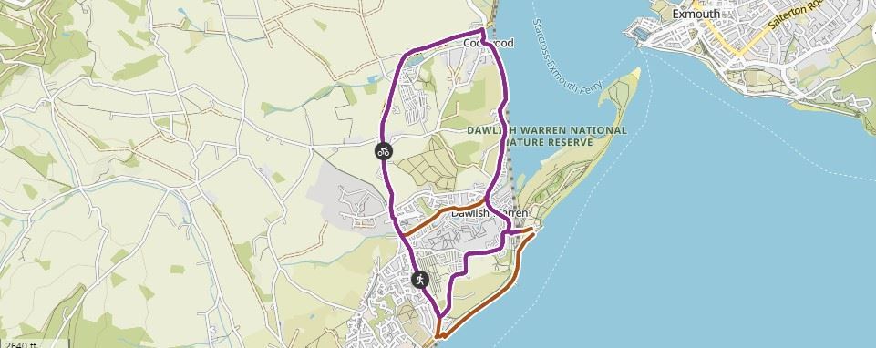Dawlish Triathlon 路线图