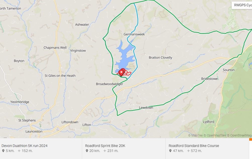 Devon Duathlon Autumn ITINERAIRE