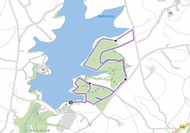 Devon Trail 10K Route Map